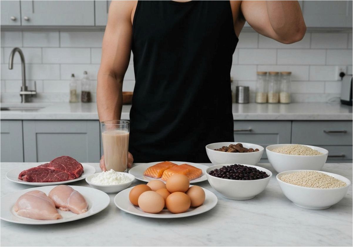 Ключевые продукты для развития мышечной массы